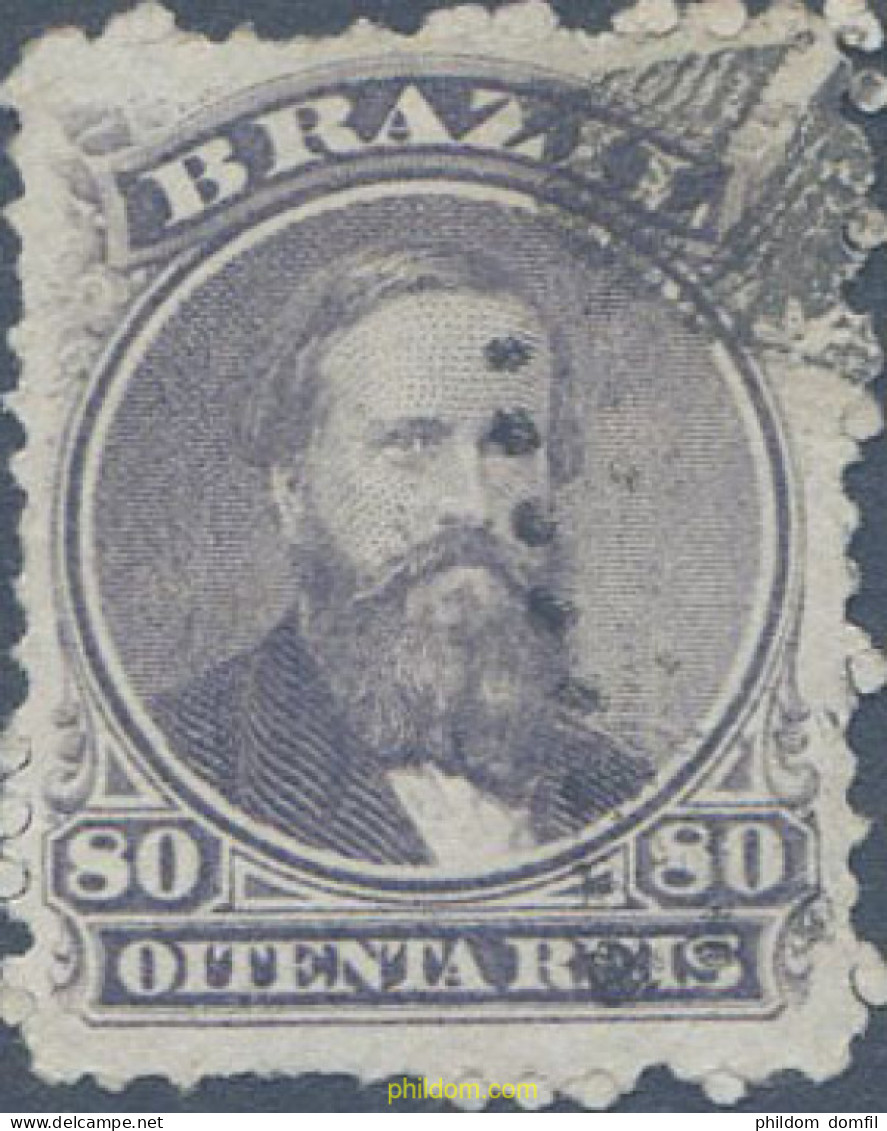 648081 USED BRASIL 1866 EMPERADOR PEDRO II - Ongebruikt