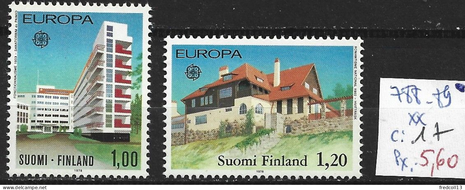 FINLANDE 788-89 ** Côte 17 € - Unused Stamps