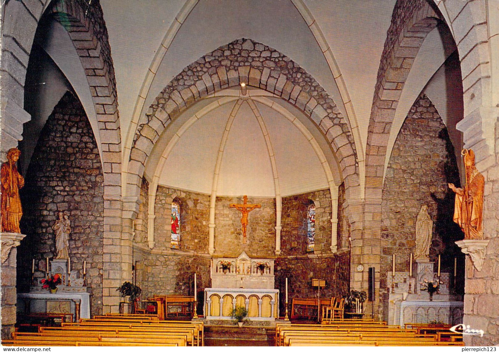 48 - Châteauneuf De Randon - L'intérieur De L'église (XIXe Siècle) - Chateauneuf De Randon