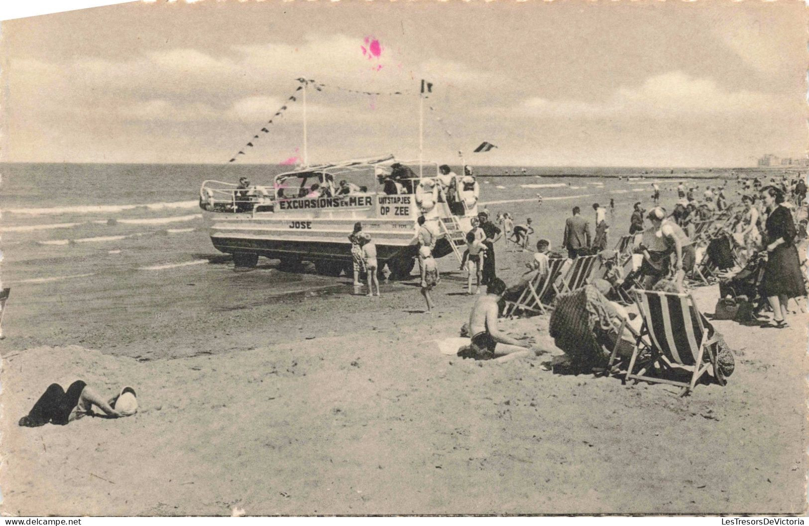 BELGIQUE - Heist Sur Mer - La Plage - Carte Postale Ancienne - Heist