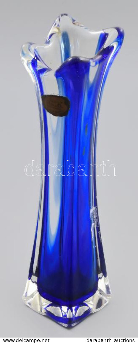 Lux Glass Német üveg Váza. Anyagában Színezett, Több Rétegű Jelzett, Hibátlan 31 Cm - Glass & Crystal