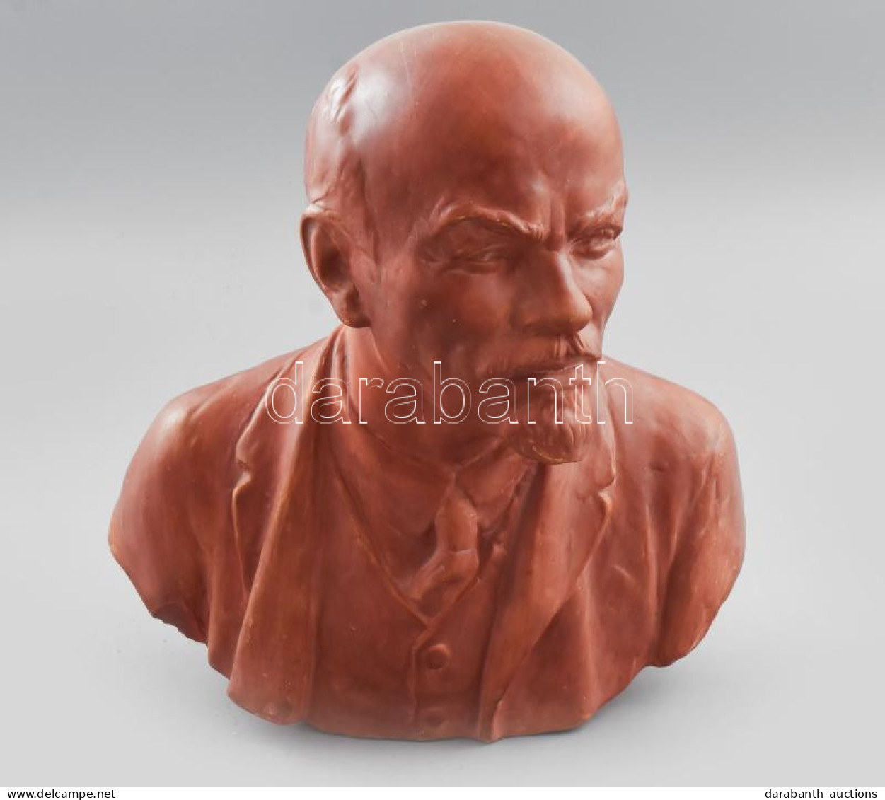 Pátzay Pál (1896-1979): Lenin Büszt. Jelzett, Kopással, M: 37,5 Cm - Autres & Non Classés