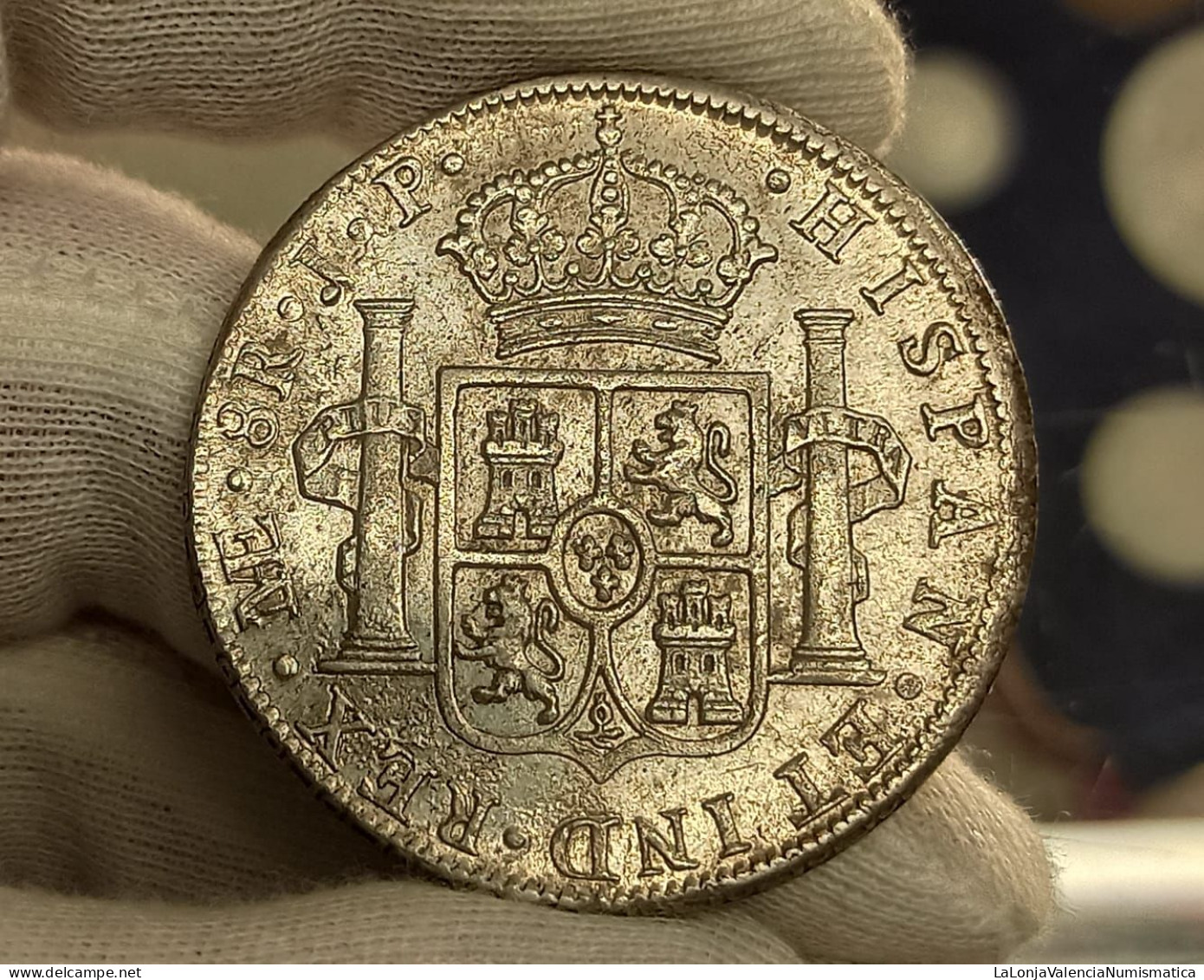 España Spain Carlos IV - 8 Reales 1804 JP Lima Km 97 Plata - Otros & Sin Clasificación