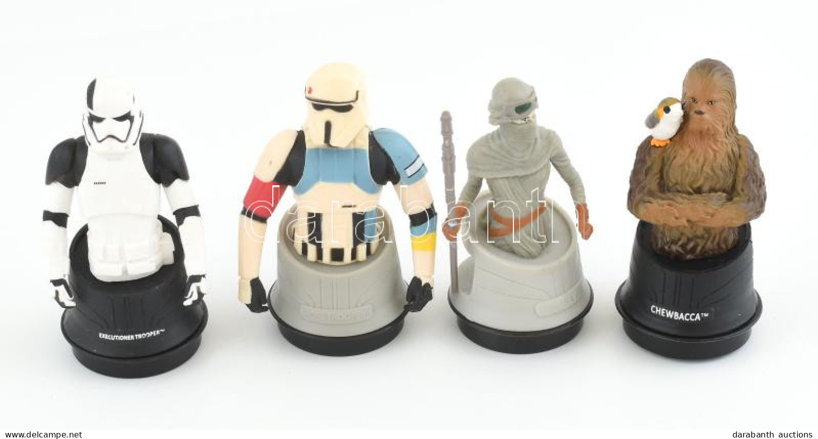 4 Db Star Wars Gyűjtői Figura: Chewbacca, Rey, Shore Trooper, Executioner Trooper, M: 9,5 Cm - Sonstige & Ohne Zuordnung