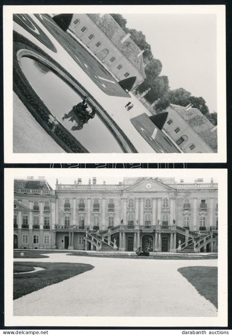 Cca 1950-1970 Fertődi Esterházy-kastély 2 Db Fotója, 7x11 Cm - Sonstige & Ohne Zuordnung