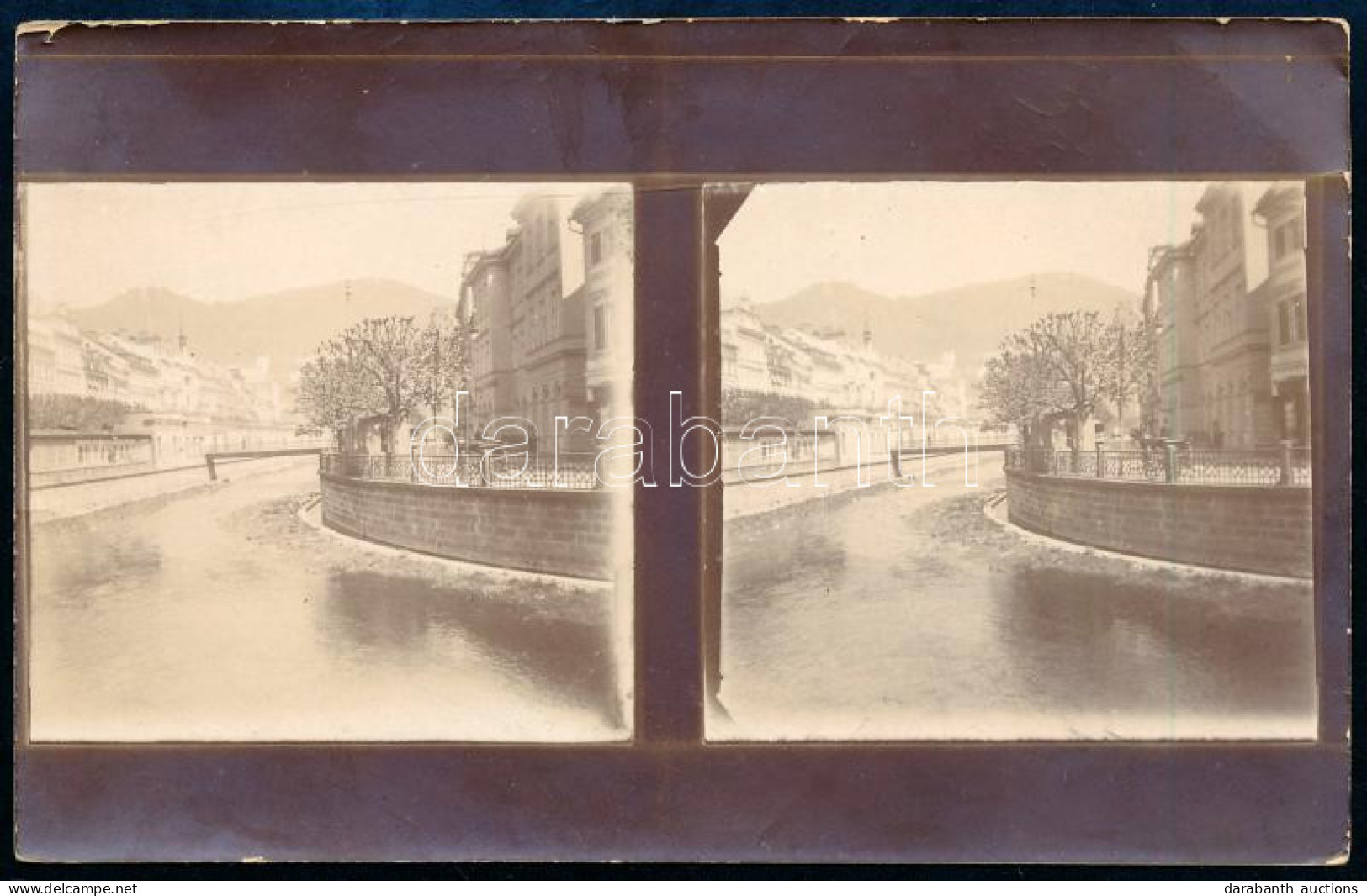 Cca 1900 Karlsbad Panoráma Fotó 14x9 Cm - Sonstige & Ohne Zuordnung