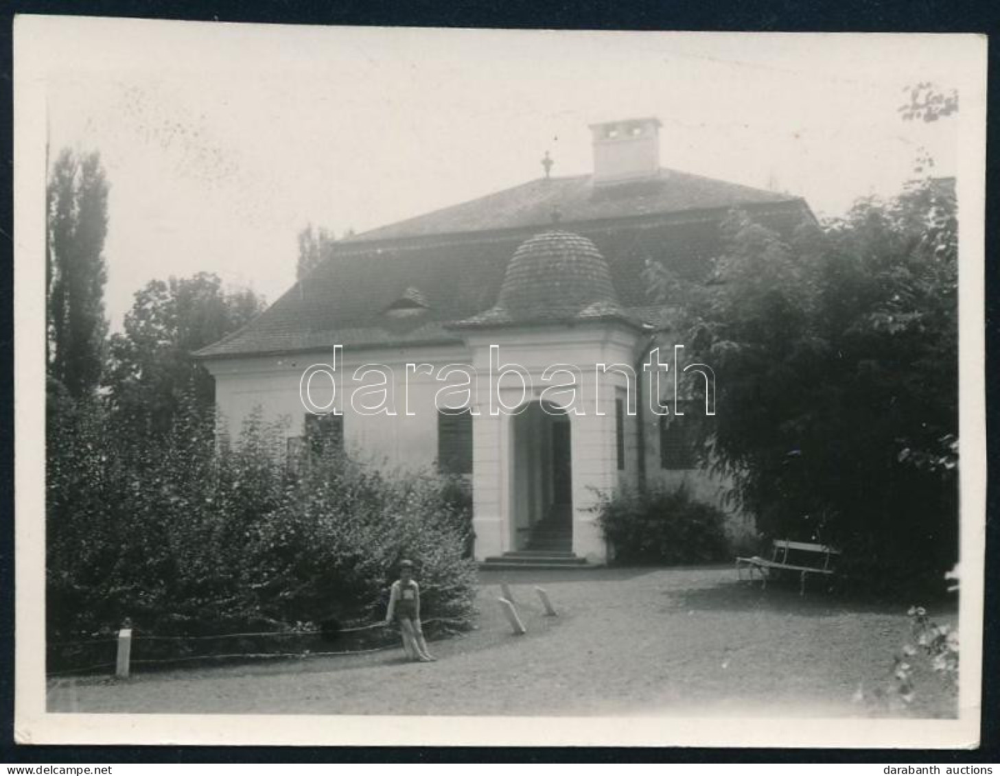 Cca 1935 Daróc (Felvidék), Egykori Berzeviczy-kastély, Hátoldalon Feliratozott Fotó, 6×8,5 Cm - Altri & Non Classificati