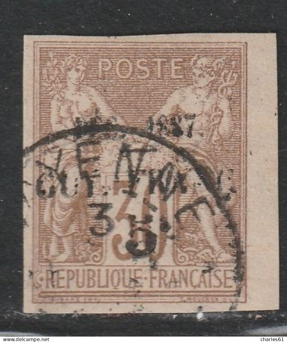 GUYANE - N°7 Obl (1886-88) 5c Sur 30c De 1877 .Signé - Oblitérés
