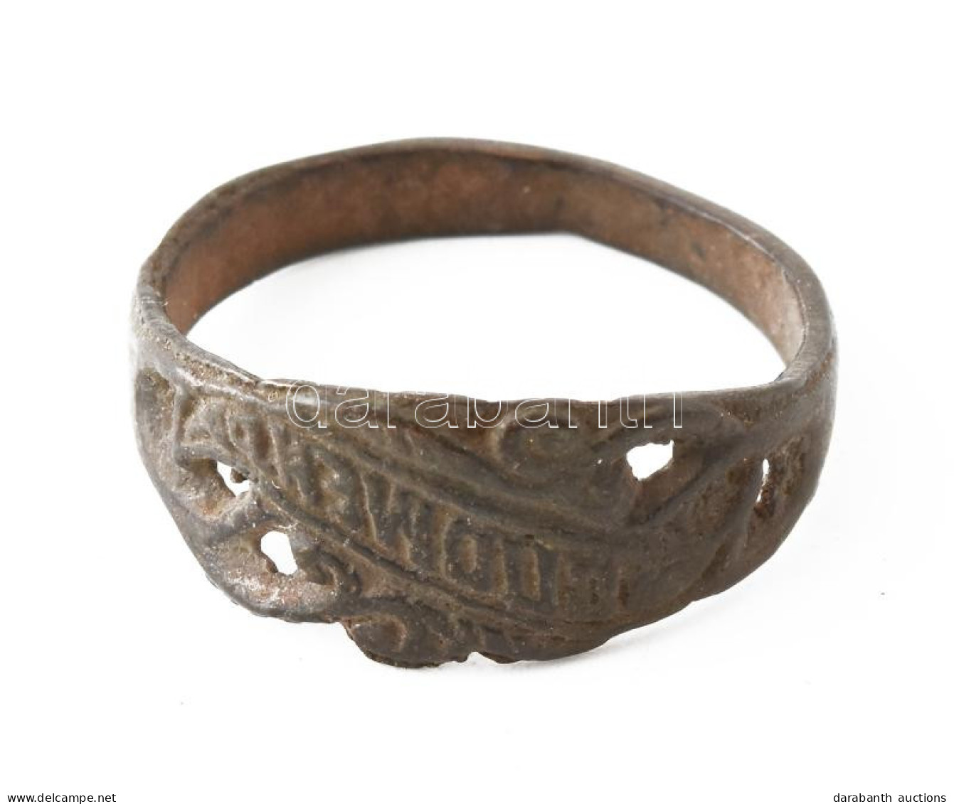 Orosz Birodalom ~1914. Bronz Katonai Gyűrű (59-es Méret) Russian Empire ~1914. Bronze Military Ring (size 59) - Autres & Non Classés