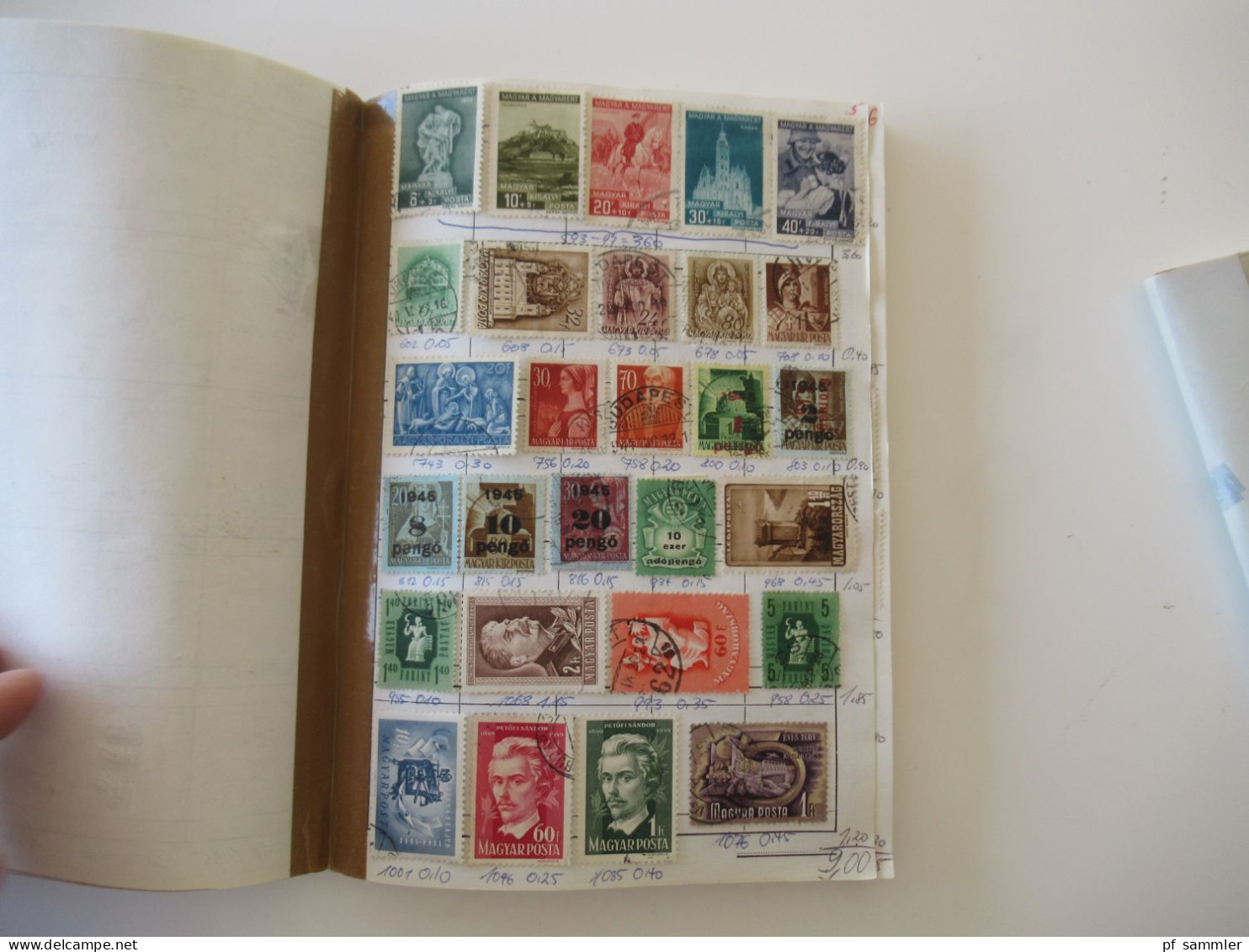 Sammlung / interessante Auswahlhefte Ungarn ab 1932 - 1975 viele gestempelte Marken / Fundgrube!?!