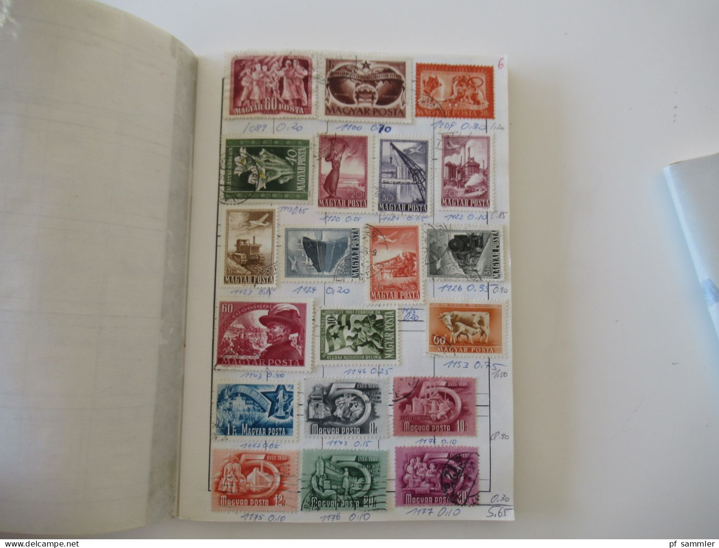 Sammlung / interessante Auswahlhefte Ungarn ab 1932 - 1975 viele gestempelte Marken / Fundgrube!?!