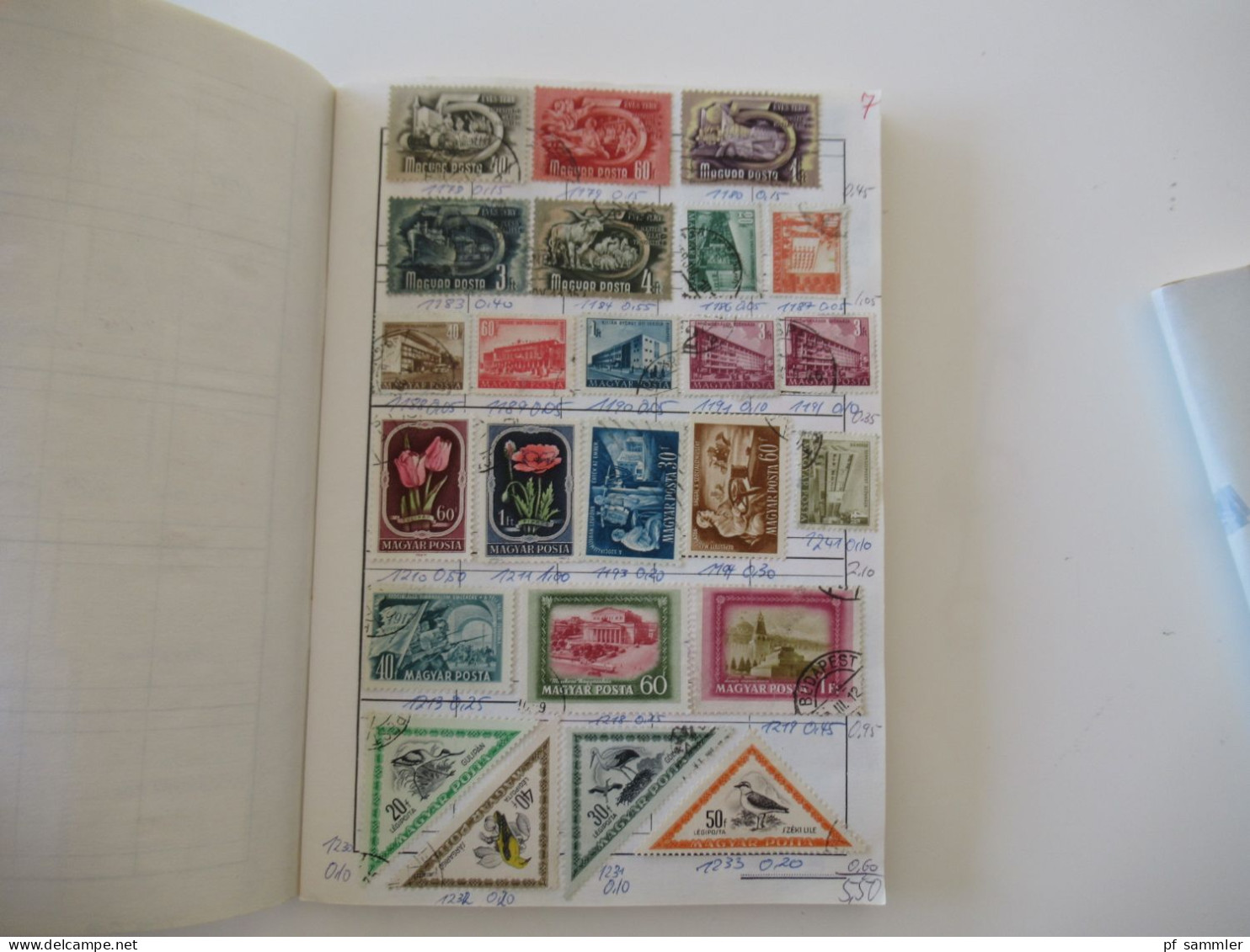 Sammlung / interessante Auswahlhefte Ungarn ab 1932 - 1975 viele gestempelte Marken / Fundgrube!?!