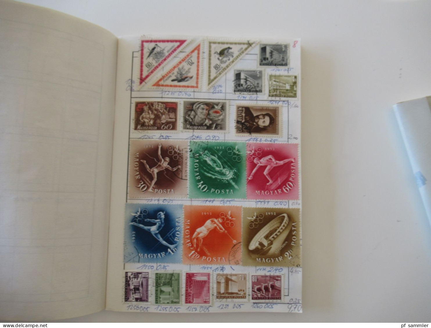 Sammlung / interessante Auswahlhefte Ungarn ab 1932 - 1975 viele gestempelte Marken / Fundgrube!?!