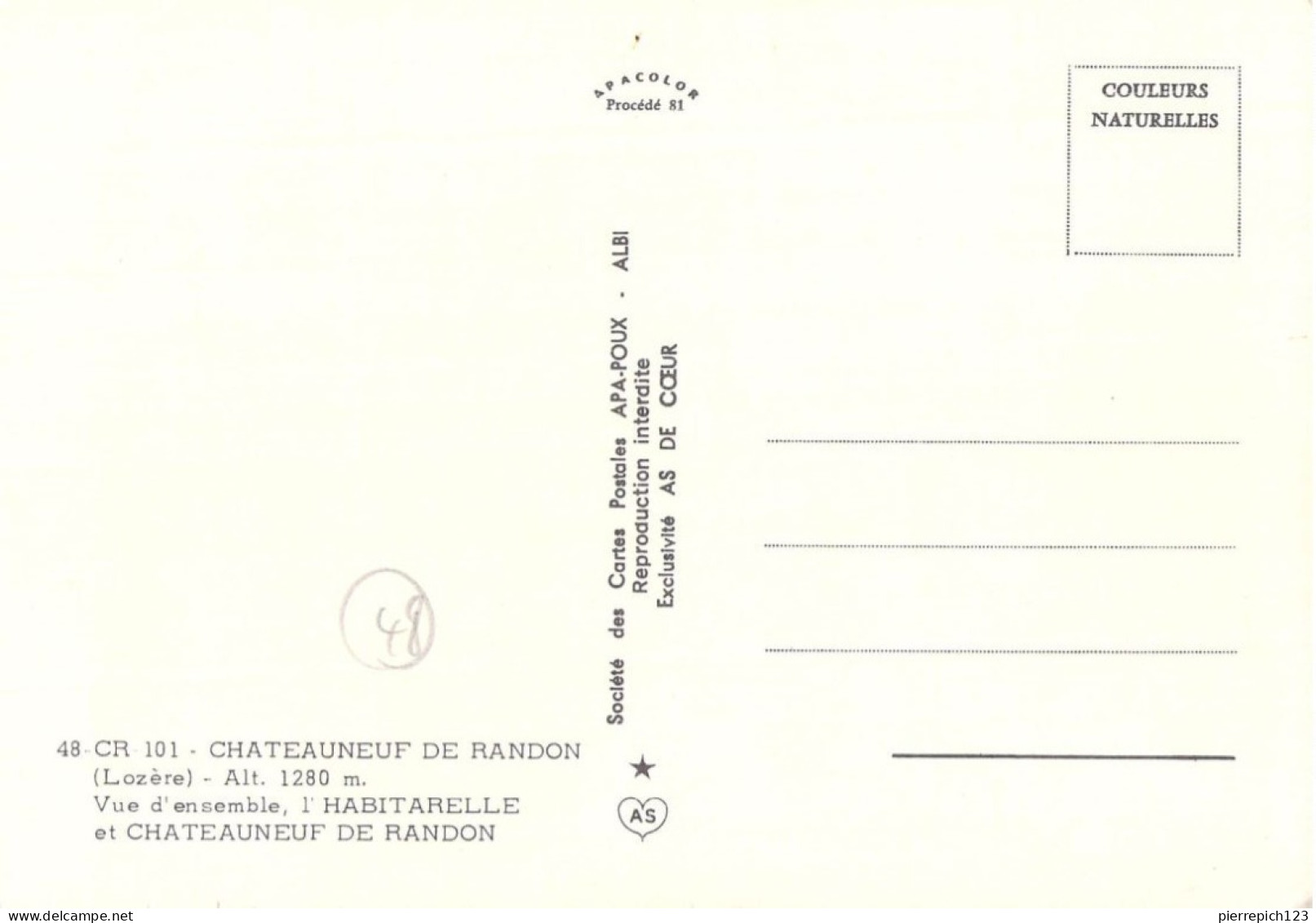 48 - Châteauneuf De Randon - Vue D'ensemble, L'Habitarelle Et Châteauneuf De Randon - Chateauneuf De Randon