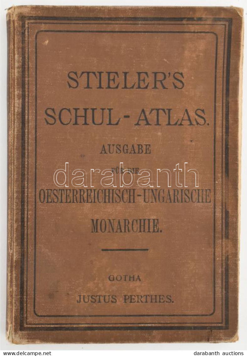 Cca 1890 Stieler's Schul-Atlas. 72. Auflage. Vollständig Neu Bearbeitet Von Dr. Hermann Berghaus. Ausgabe Für Die Österr - Sonstige & Ohne Zuordnung