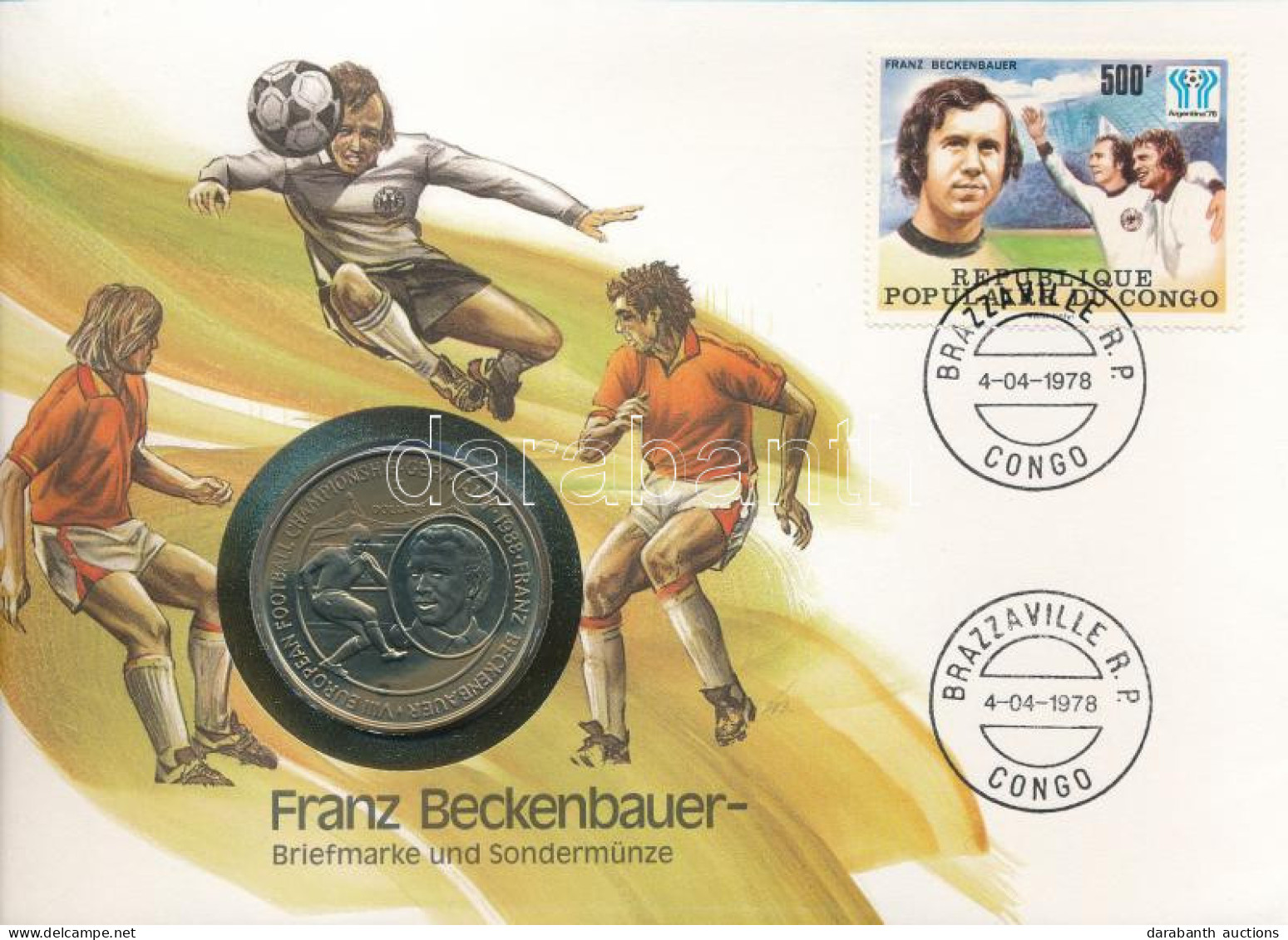 Niue 1988. 5D Cu-Ni "VIII. Európai Futball Bajnokság - Németország / Franz Beckenbauer" Forgalomba Nem Került Emlékkiadá - Ohne Zuordnung