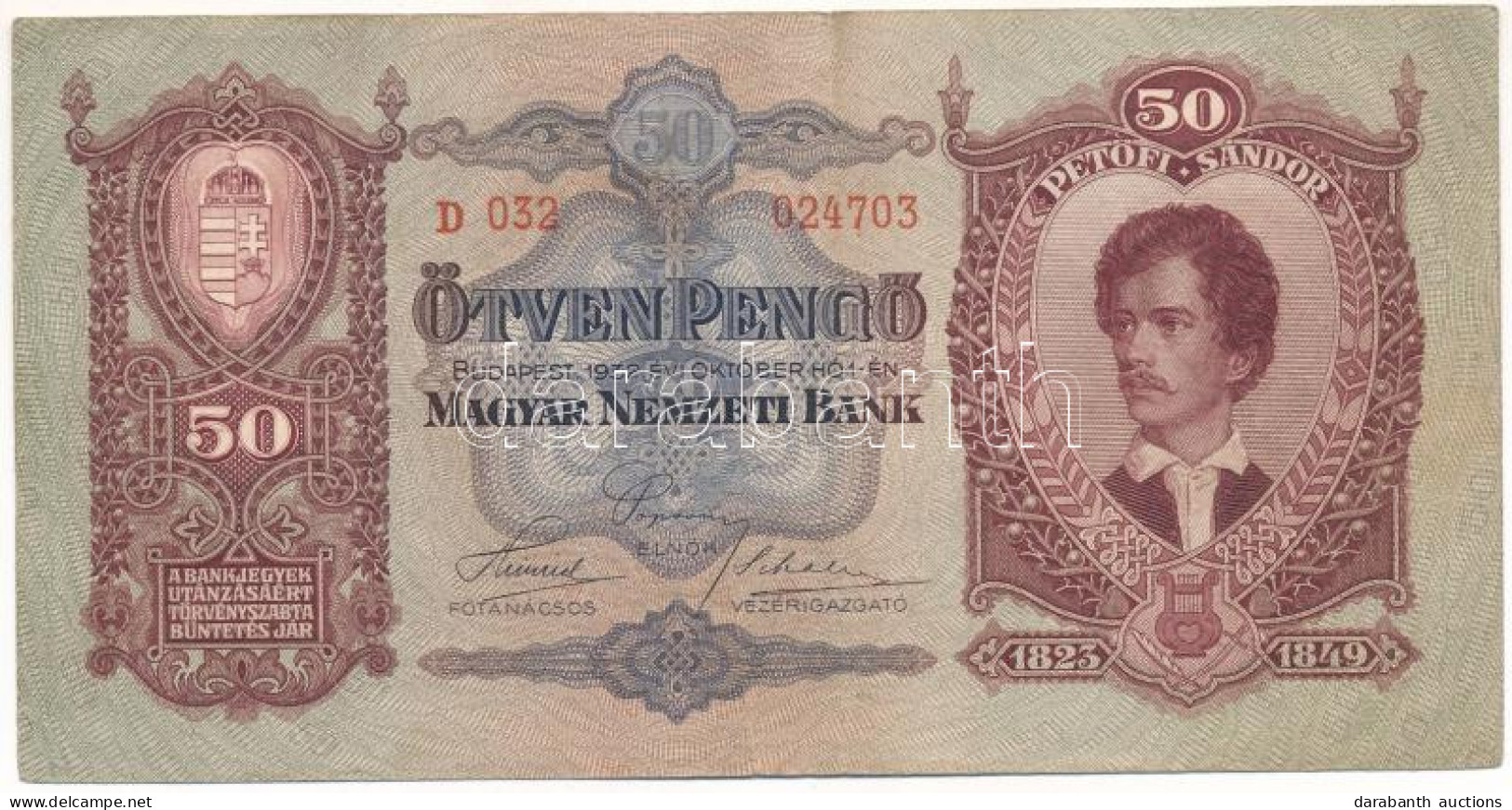 1932. 50P T:F Adamo P14 - Non Classés