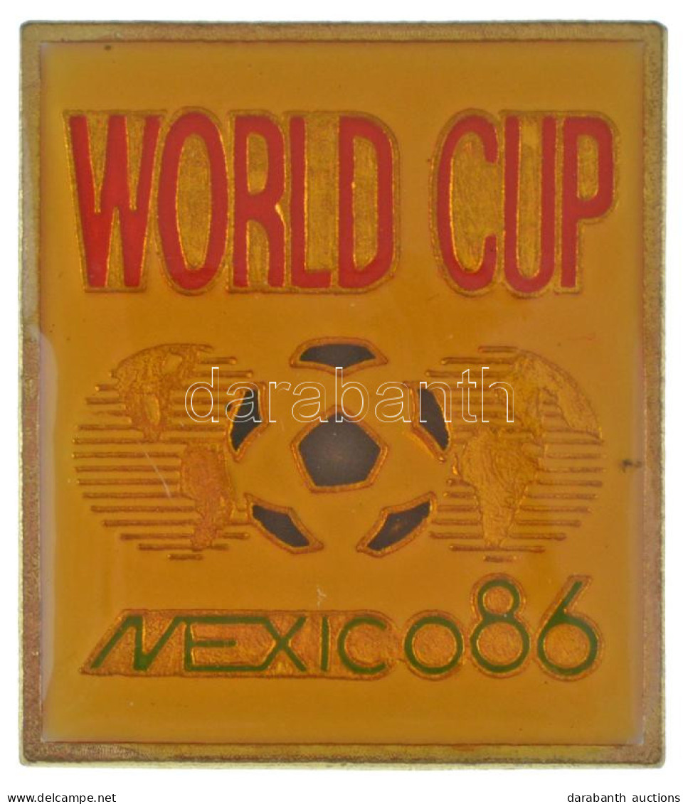 Mexikó 1986. "Labdarúgó Világbajnokság" Műgyantás Fém Jelvény (27x31mm) T:AU,XF Mexico 1986. "FIFA World Cup" Synthetic  - Ohne Zuordnung