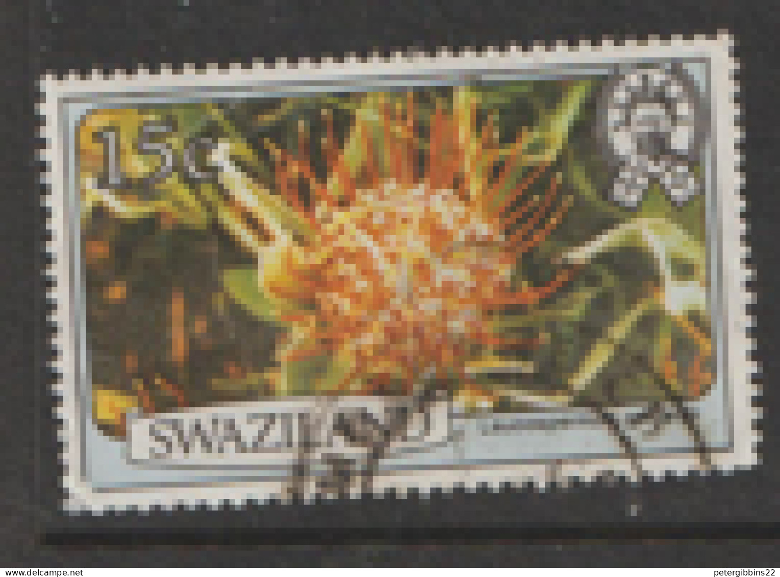 Swaziland 1980 SG 348a  15c Flowers    Fine Used  . - Swaziland (1968-...)