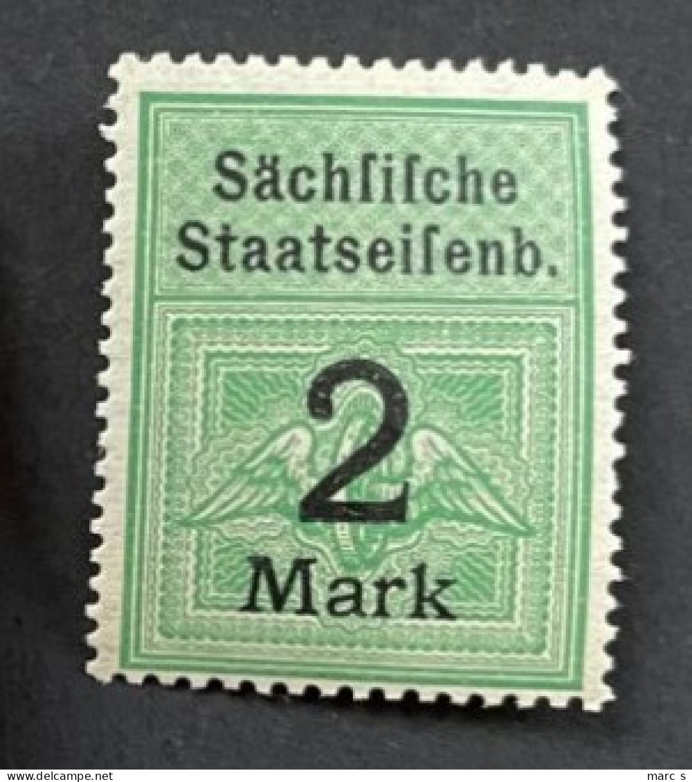 EISENBAHNMARKEN - SACHSEN - RAIL TRAIN SAXE - RAILWAY SAXONY - NEUF**/MNH - 2 Mark - Servizio