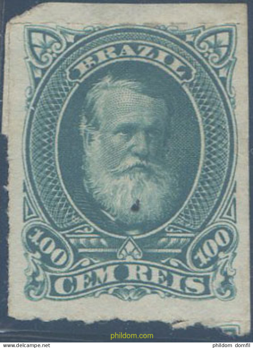 648776 HINGED BRASIL 1878 PEDRO II - Ongebruikt