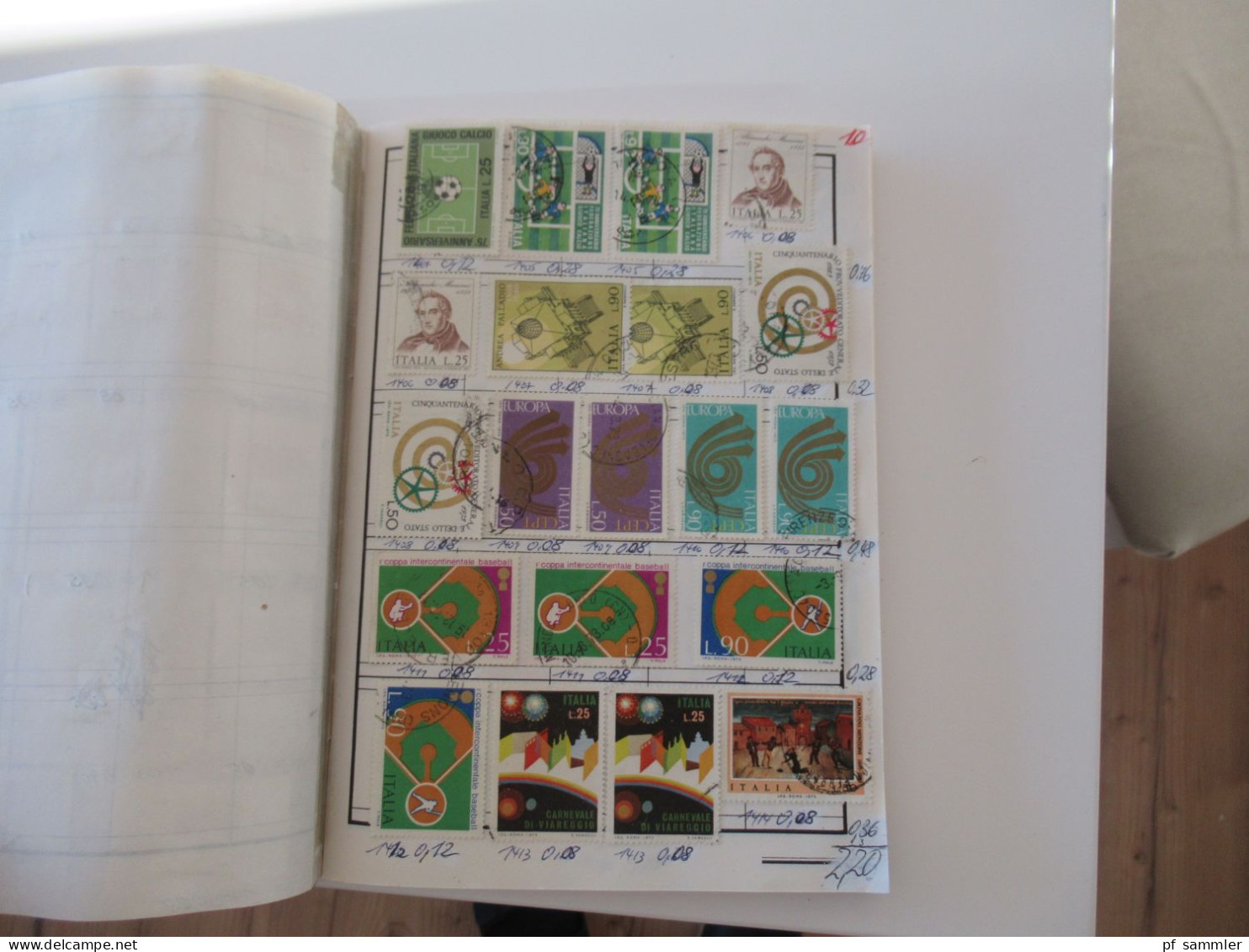 Sammlung / interessante Auswahlhefte Italien ab Semiklassik - 1981 massenweise gestempelte Marken / Fundgrube!!