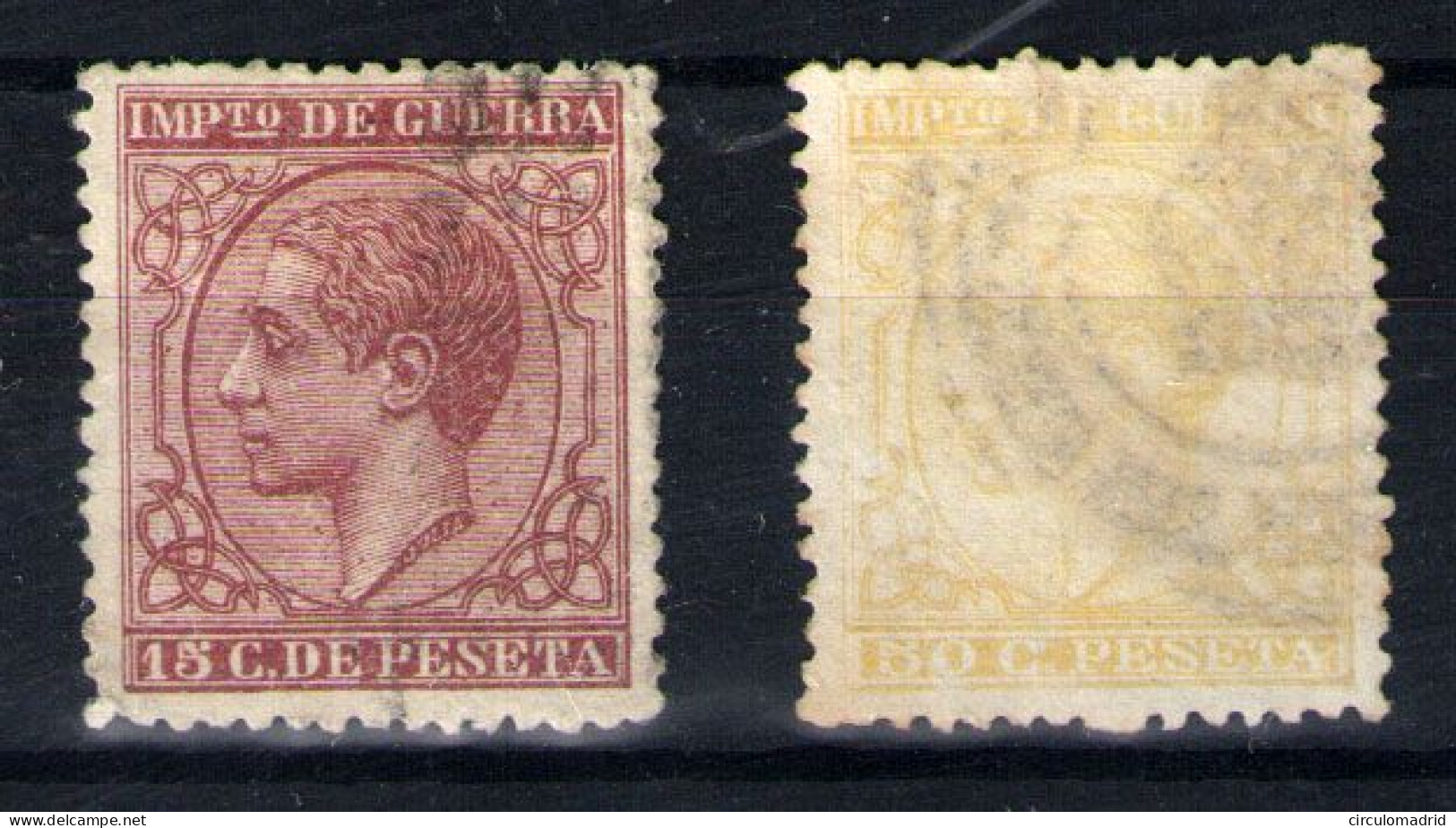 España Nº 188/89.  Año 1877 - Usati