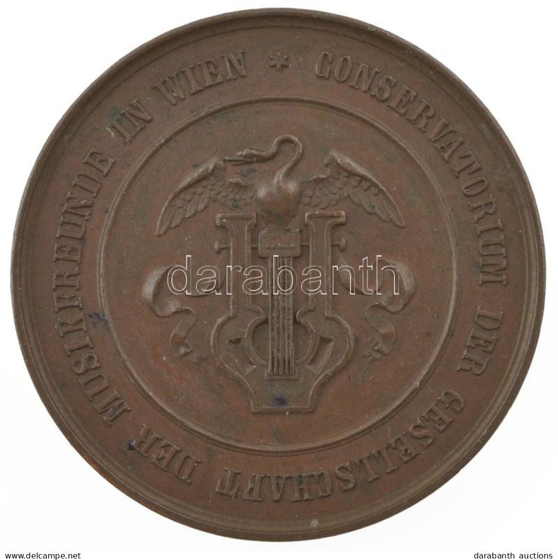 Ausztria / Bécs 1879. "A Bécsi Zenebarátok Társaságának Konzervatóriuma / Versenydíj II. 1879" Bronz Díjérem (45mm) T:AU - Sin Clasificación