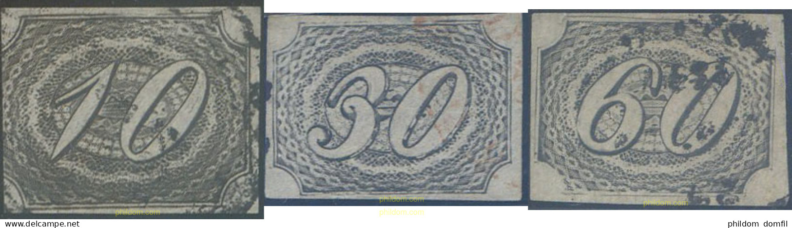 647840 USED BRASIL 1844 CIFRAS TORCIDAS - Ongebruikt