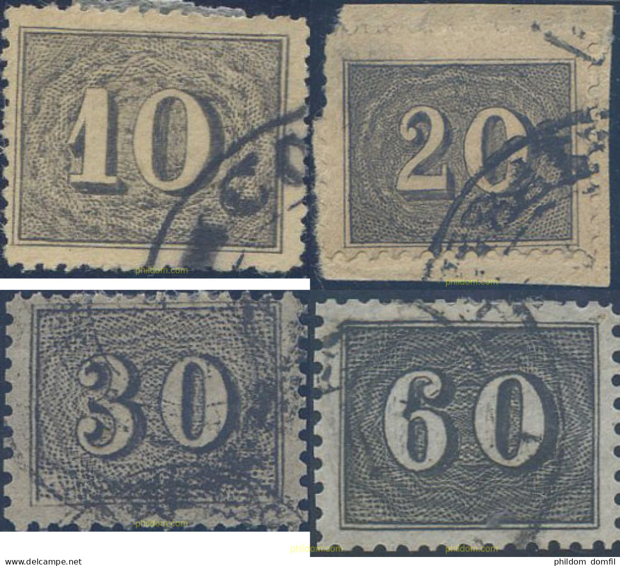 647902 USED BRASIL 1850 CIFRAS PEQUEÑAS - Unused Stamps