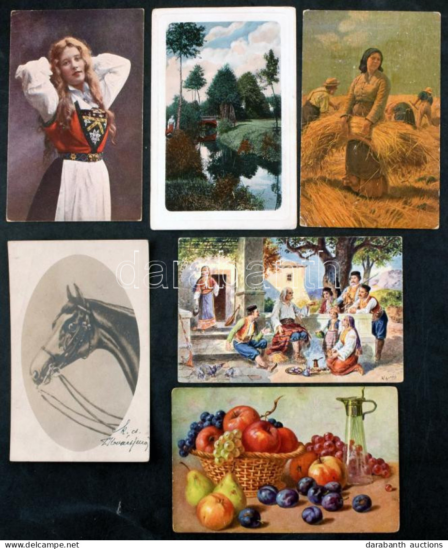 **, * 214 Db Régi Művészeti Képeslap / 214 Old Art Postcards - Non Classificati