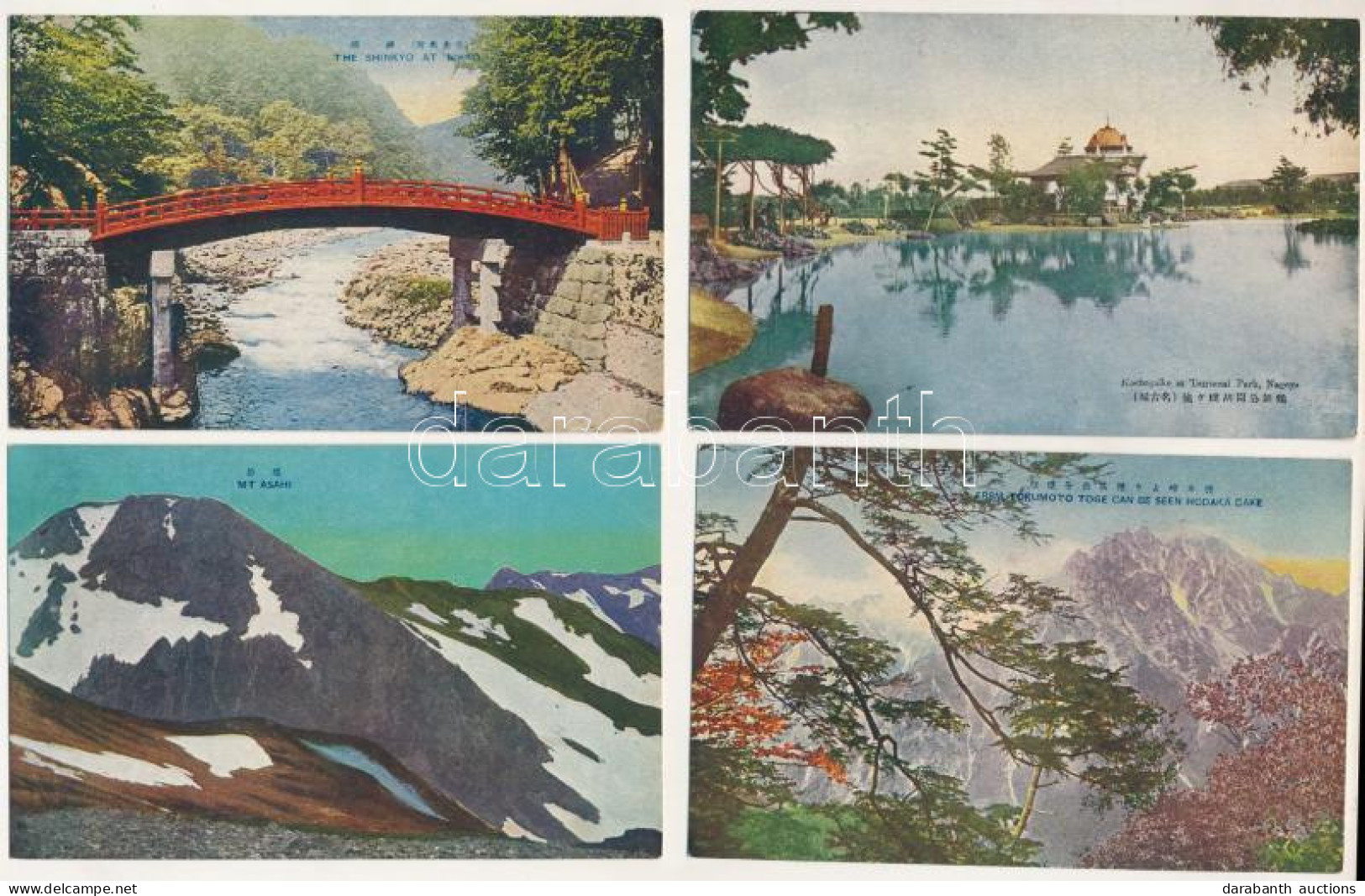 ** Japán 20 Db Főleg Színes Városképes Lap A 20-as évekből / 20 Mostly Coloured Topographic Cards From The 1920-es - Non Classés