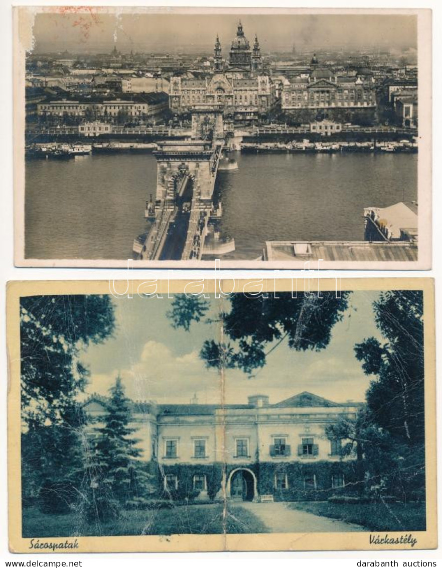 * 9 Db RÉGI Magyar Város Képeslap Vegyes Minőségben / 9 Pre-1945 Hungarian Town-view Postcards In Mixed Quality - Non Classés