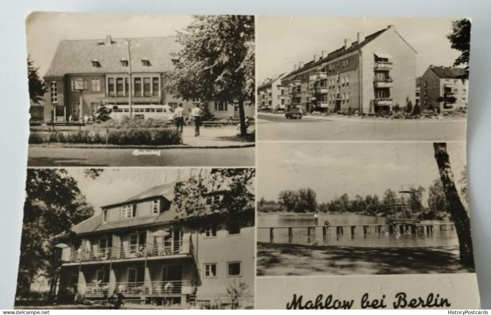Mahlow B. Berlin, Bahnhof, Ikarusbus, Krankenhaus, Freibad, 1981 - Ludwigsfelde