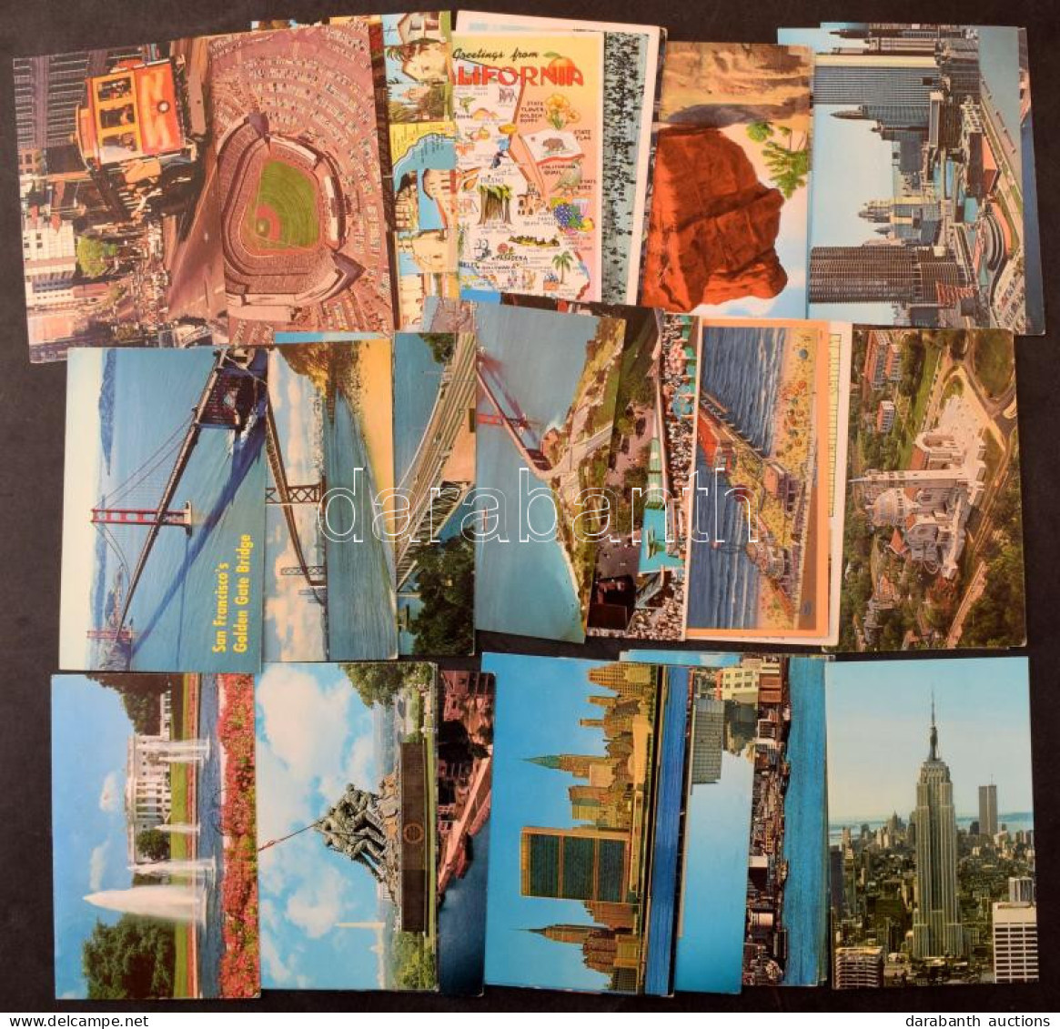 **, * Kb. 90 Db MODERN Amerikai Város Képeslap Vegyes Minőségben / Cca. 90 Modern American (USA) Town-view Postcards - Non Classés