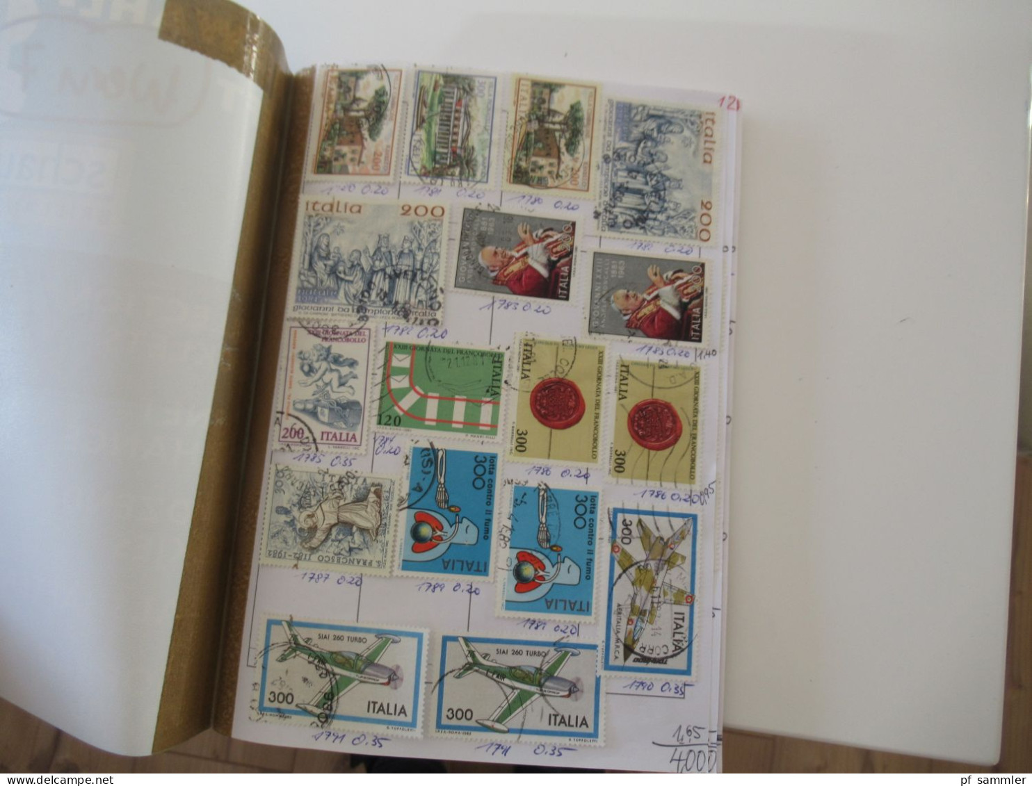Sammlung / Interessante Auswahlhefte Italien Ab 1981- Ca.2000 Massenweise Gestempelte Marken / Fundgrube!! - Colecciones (en álbumes)