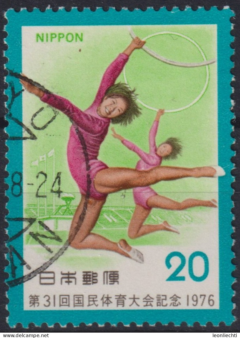 1976 Japan-Nippon ° Mi:JP 1299, Sn:JP 1265, Yt:JP 1202, 31st National Athletic Meeting - Gymnastics - Gebruikt