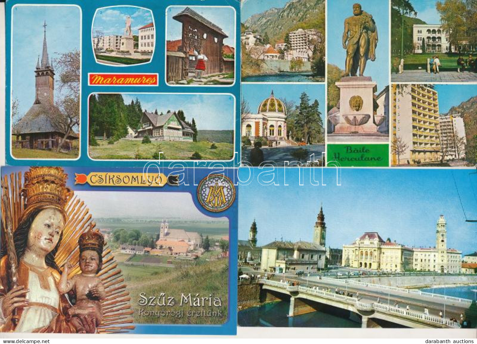 **, * SZÉKELYFÖLD - 40 Db MODERN Erdélyi Képeslap / Tinutul Secuiesc - 40 Modern Transylvanian Town-view Postcards - Unclassified