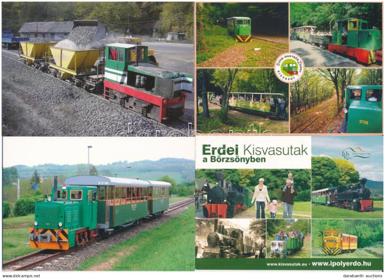 ** 21 Db MODERN Postatiszta Vasúti Motívum Képeslap: Vonatok, Kisvasút / 21 Modern Unused Railway Motive Postcards - Non Classés