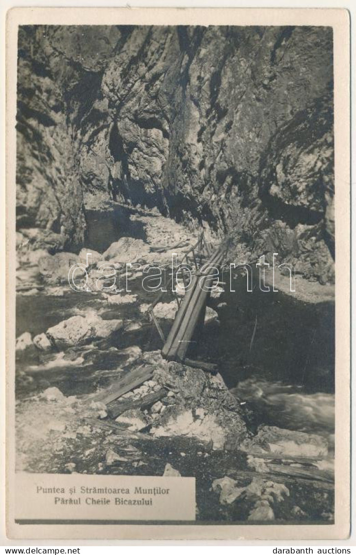 * T2/T3 Békás-szoros, Cheile Bicazului; Puntea Si Stramtoarea Muntilor / Fahíd / Wooden Bridge. Photo - Ohne Zuordnung