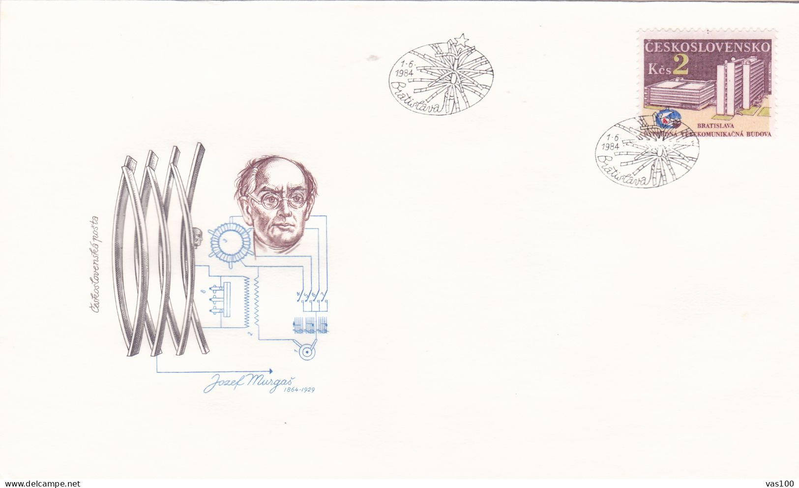 ELECTRONICS ANNIVERSARY  COVERS  FDC  CIRCULATED 1984 Tchécoslovaquie - Briefe U. Dokumente