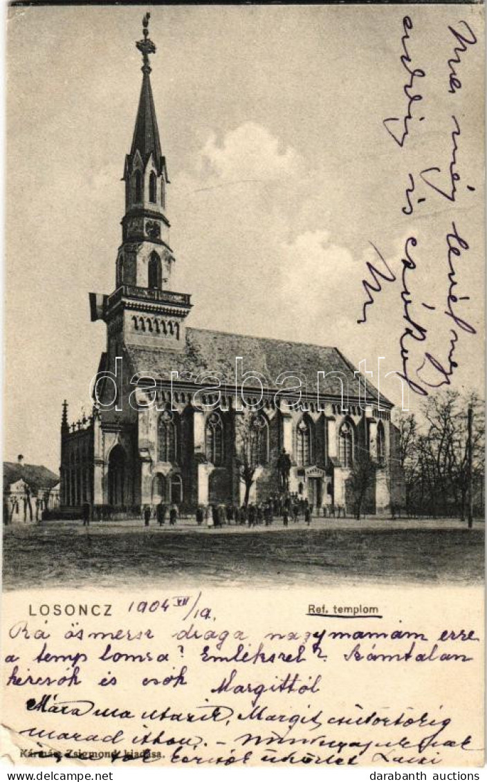 T3 1904 Losonc, Lucenec; Református Templom / Calvinist Church (EB) - Sin Clasificación
