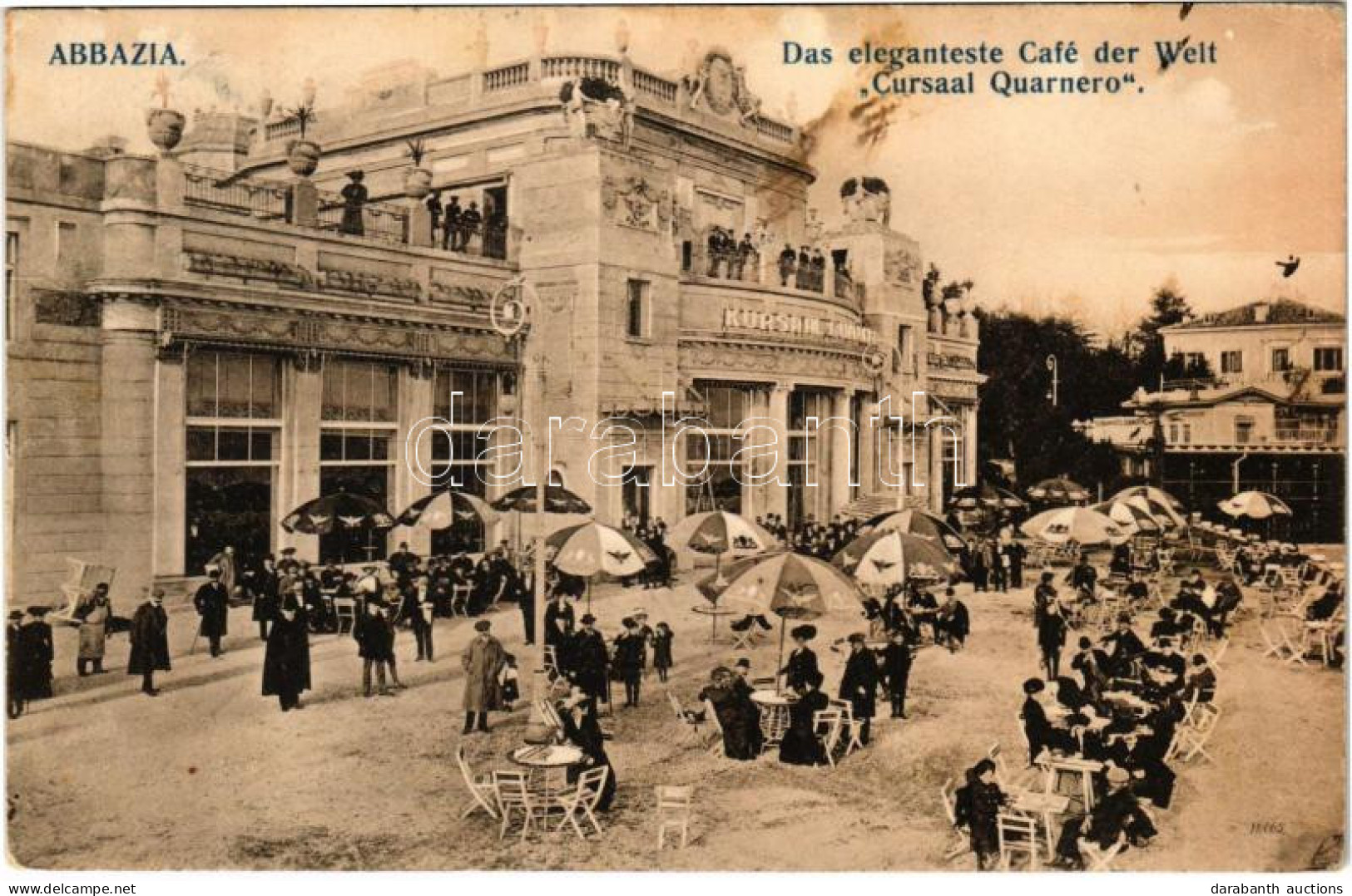 * T3 Abbazia, Opatija; Das Eleganteste Café Der Welt "Cursaal Quarnero" / Café, Terrace (Rb) - Non Classés