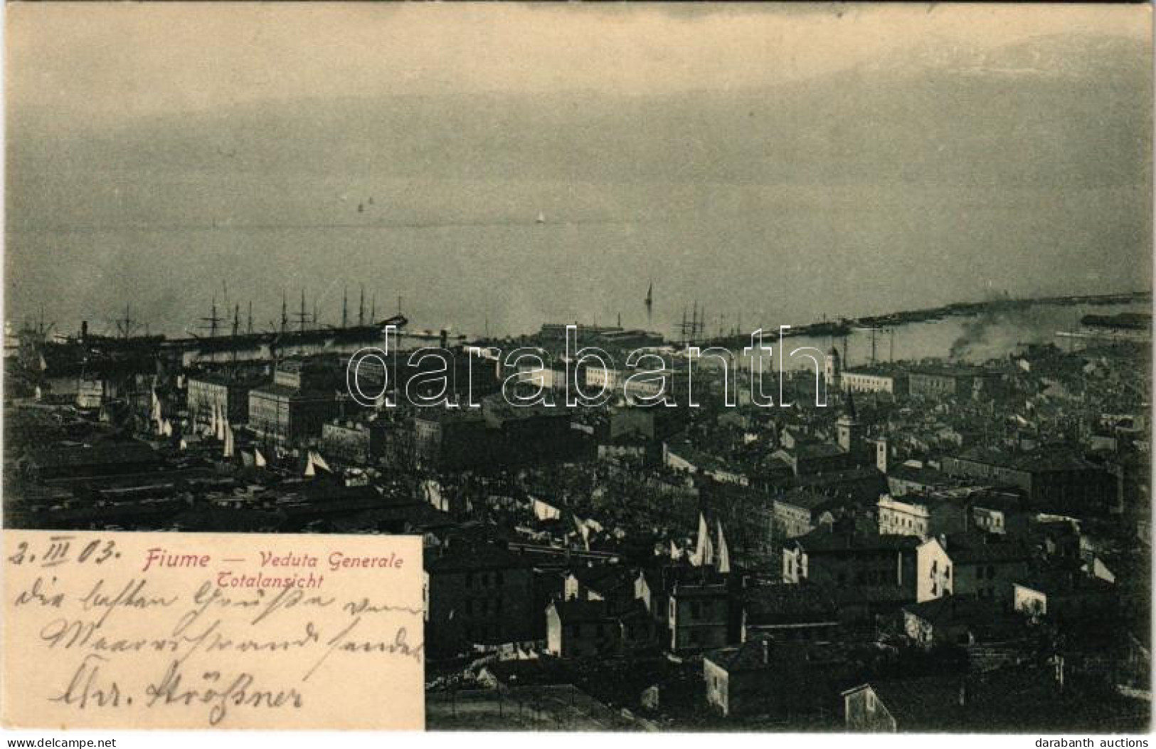 T2 1903 Fiume, Rijeka; Veduta Generale - Unclassified
