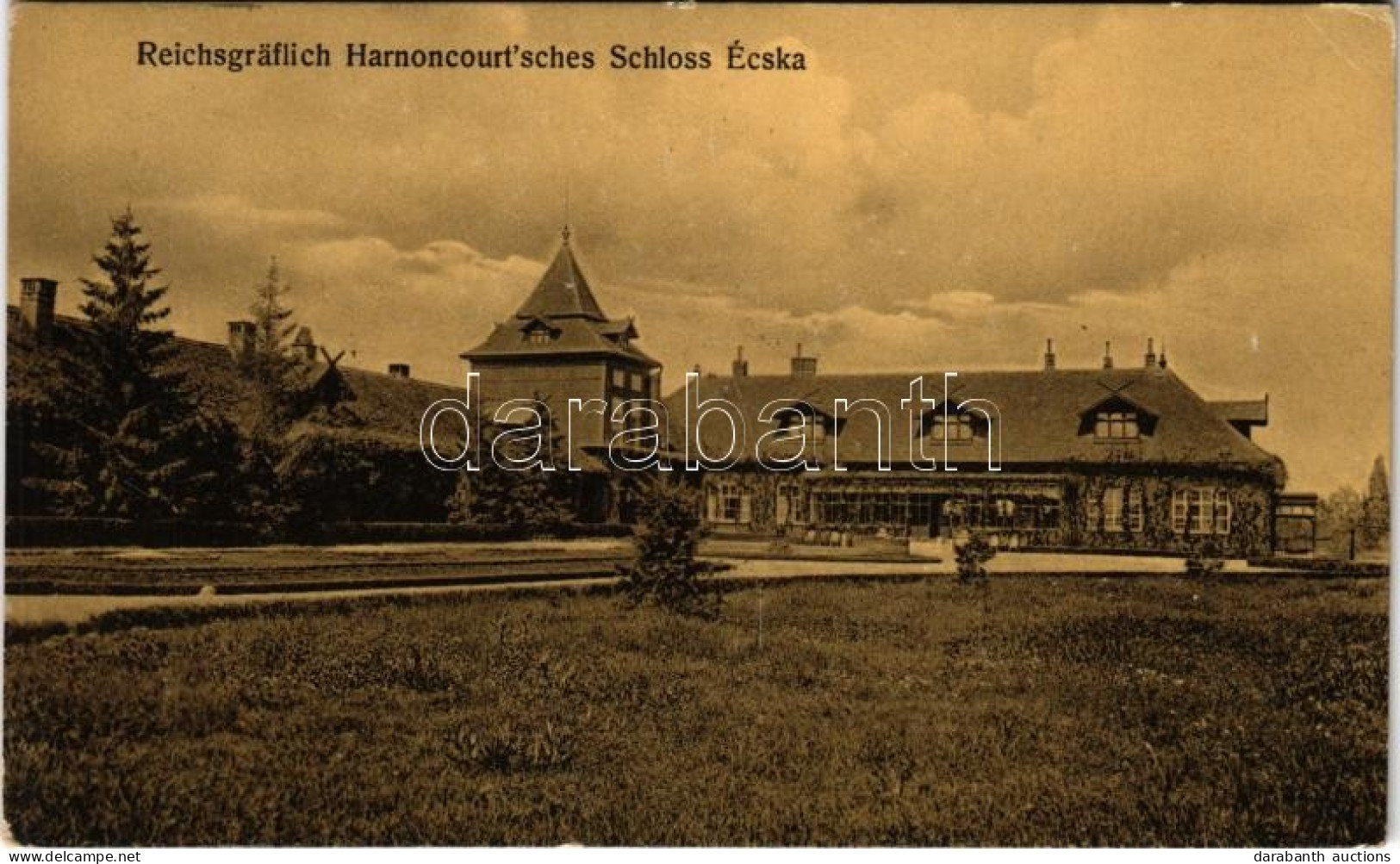 T2 1913 Écska, Ecka; Gróf Harnoncourt Kastély. Phot. Oldal / Castle - Non Classificati