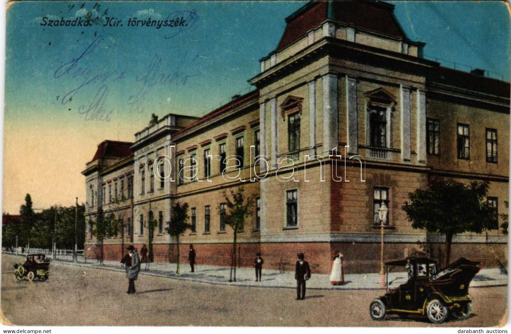 T2/T3 1922 Szabadka, Subotica; Kir. Törvényszék, Automobil / Court, Automobiles (fa) - Ohne Zuordnung