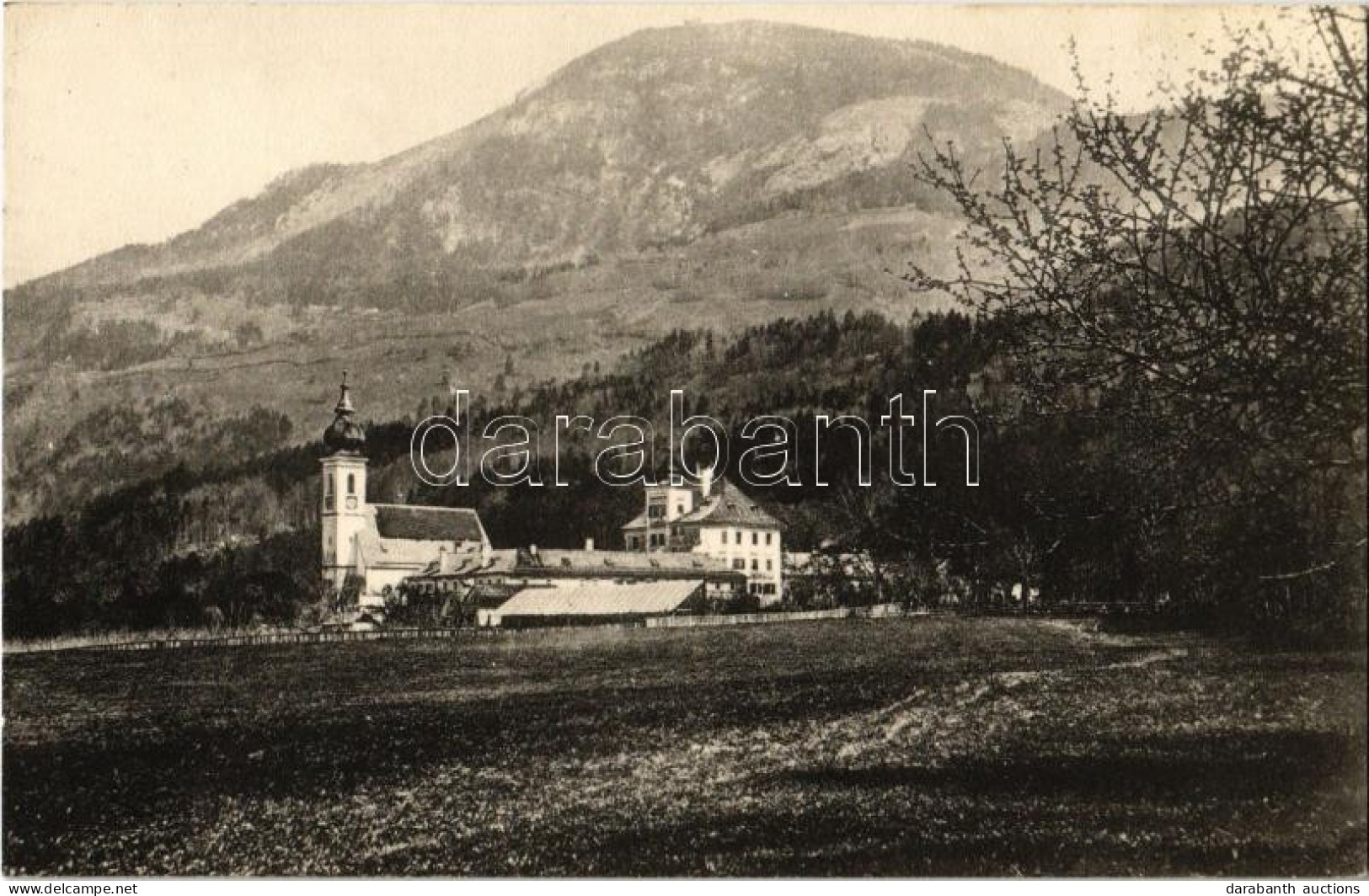 T2 1918 Aigen (Salzburg), Kirche Und Schloss Aigen, Gaisberg. Verlag Würthle & Sohn / Church And Castle, Mountain - Unclassified