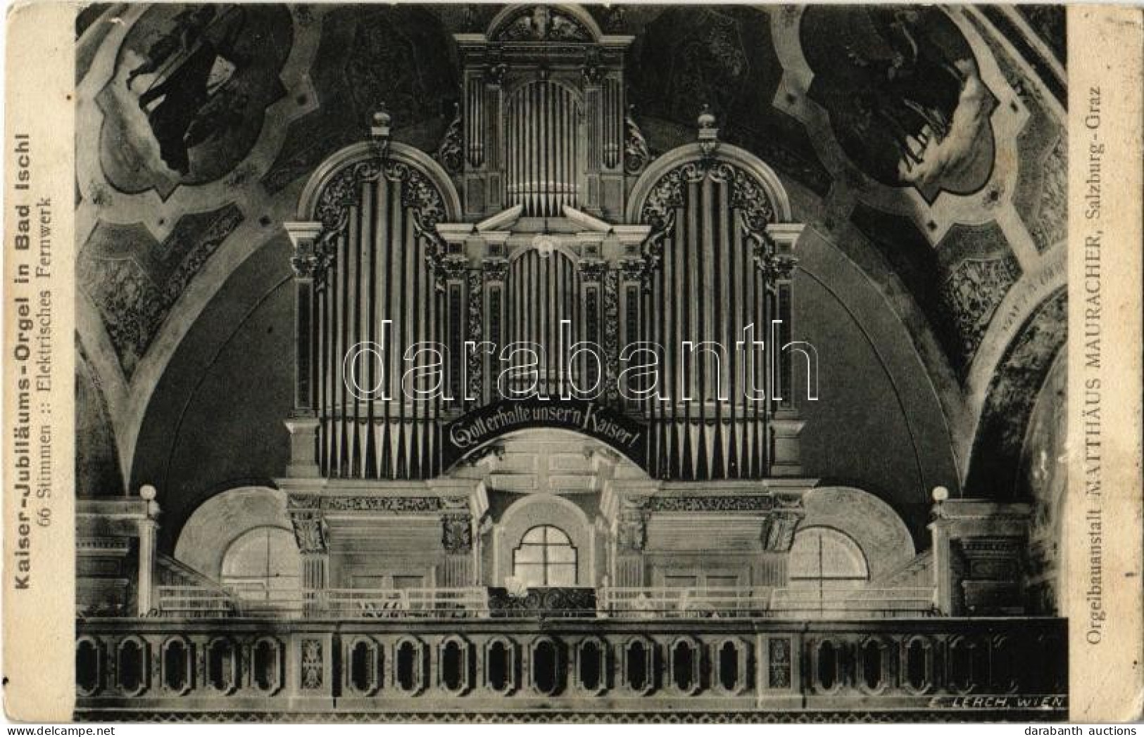 T2 Bad Ischl, Kaiser-Jubilaums-Orgel / Church Interior, Organ - Ohne Zuordnung