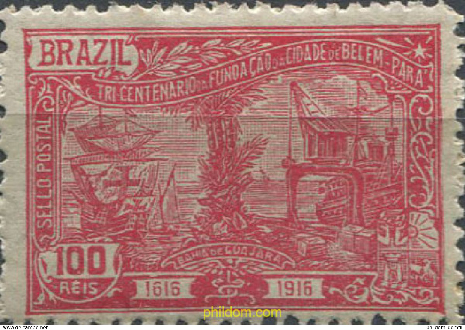 674429 HINGED BRASIL 1916 TRICENTENARIO DE LA FUNDACION BELEM - Nuovi