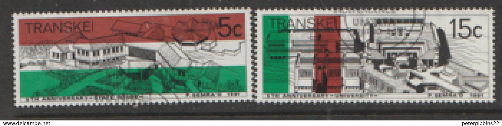 Transkei  1981   SG 97-8  University Anniversary  Fine Used  . - Transkei